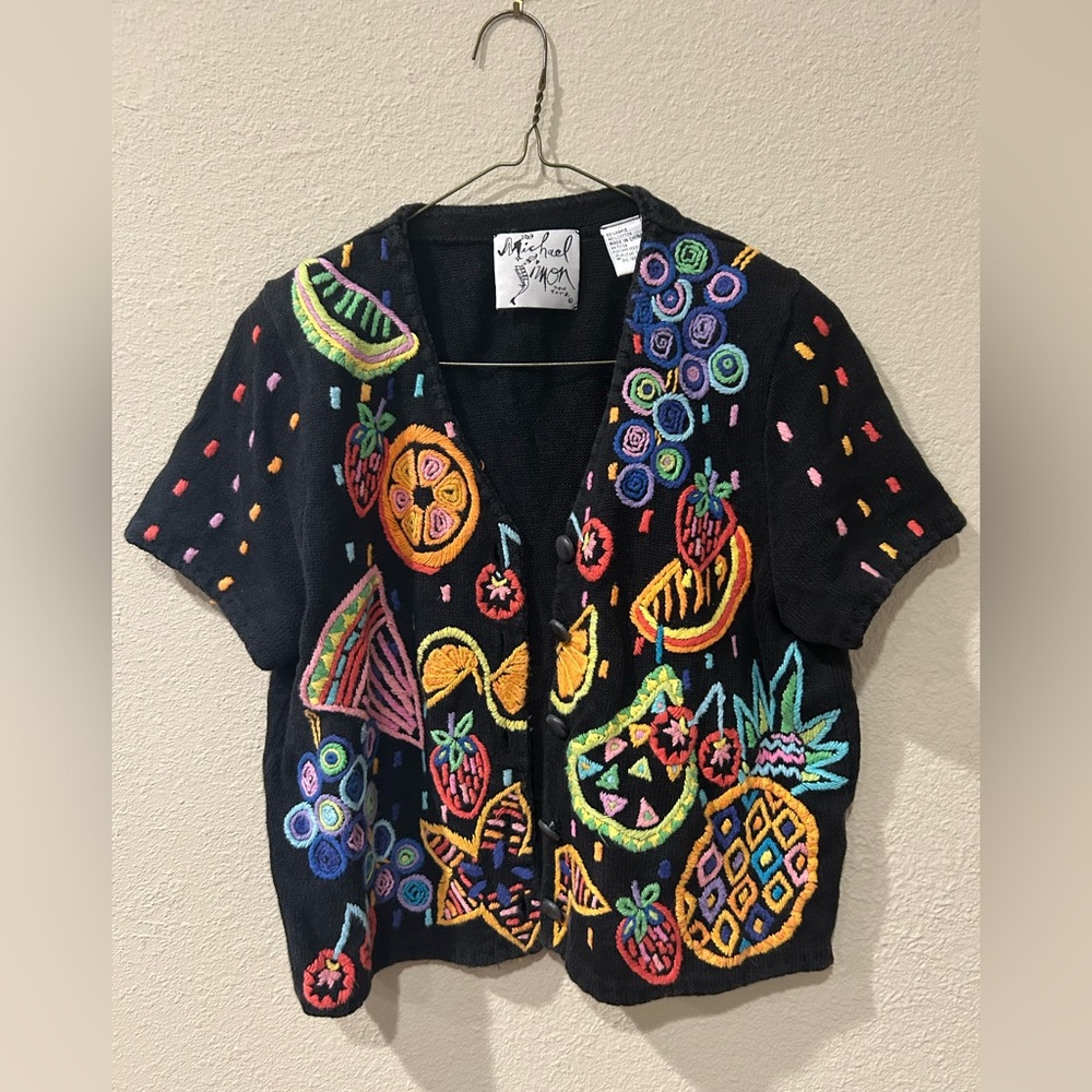 Michael Simon Vintage Fruit Sweater